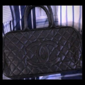 SOLD CHANEL black CAVIAR Boston Bag!